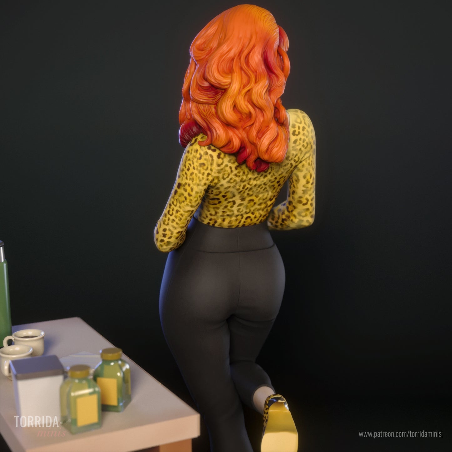 Lazy Mother Pinup Adult 3D Resin Figurine Model Kit