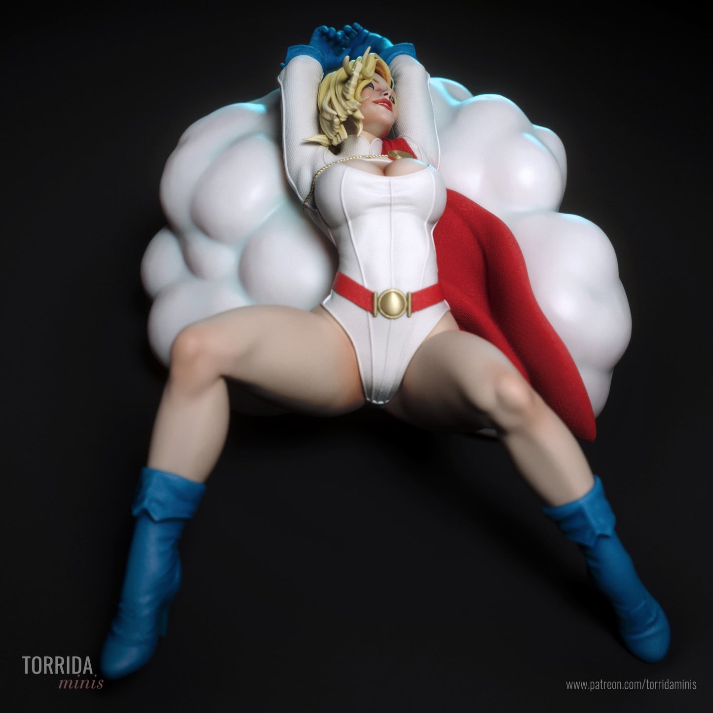 Super-heroine Alien Adult Pinup 3d Resin Model Kit