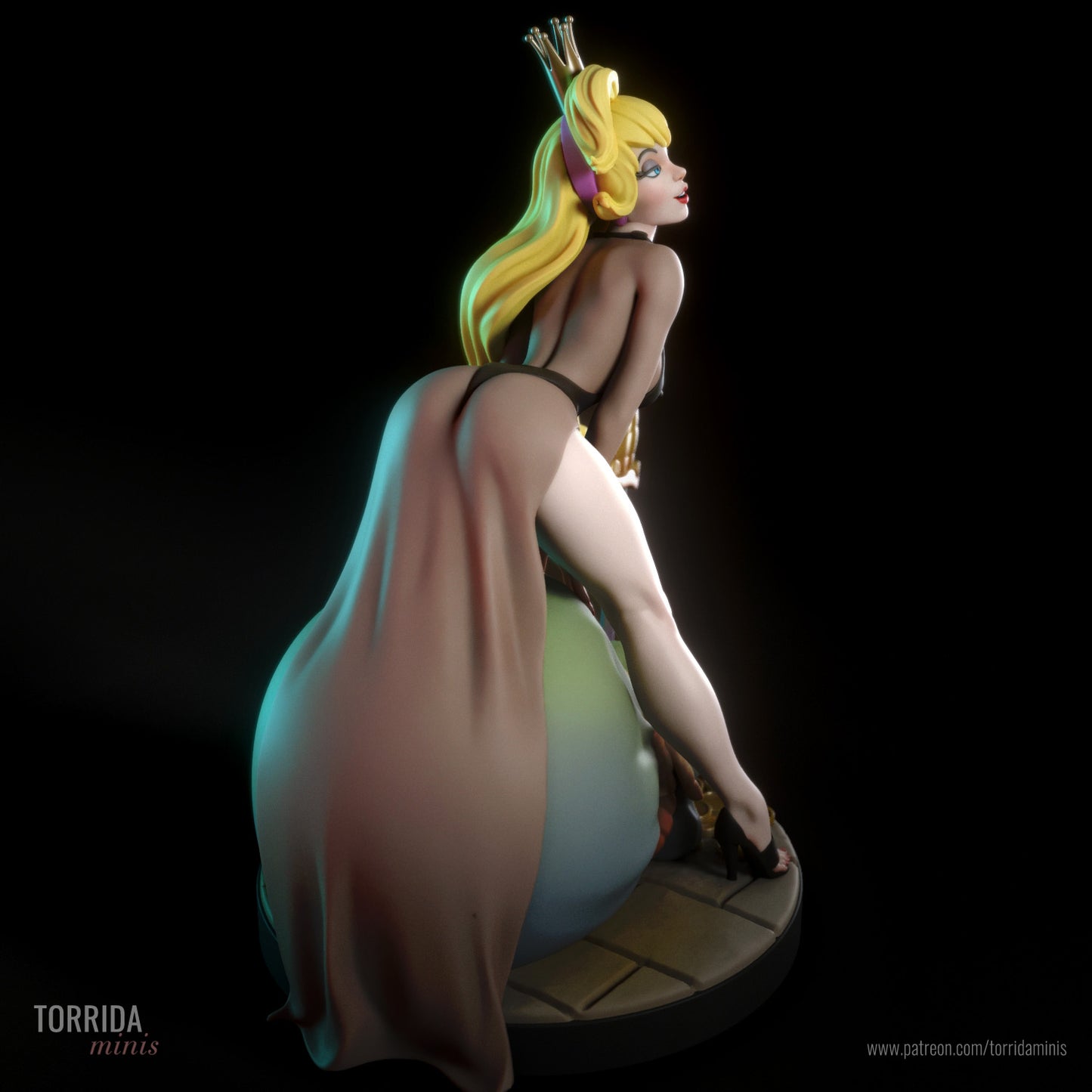 Captured Princess Adult 3D Resin Figurine Model Kit