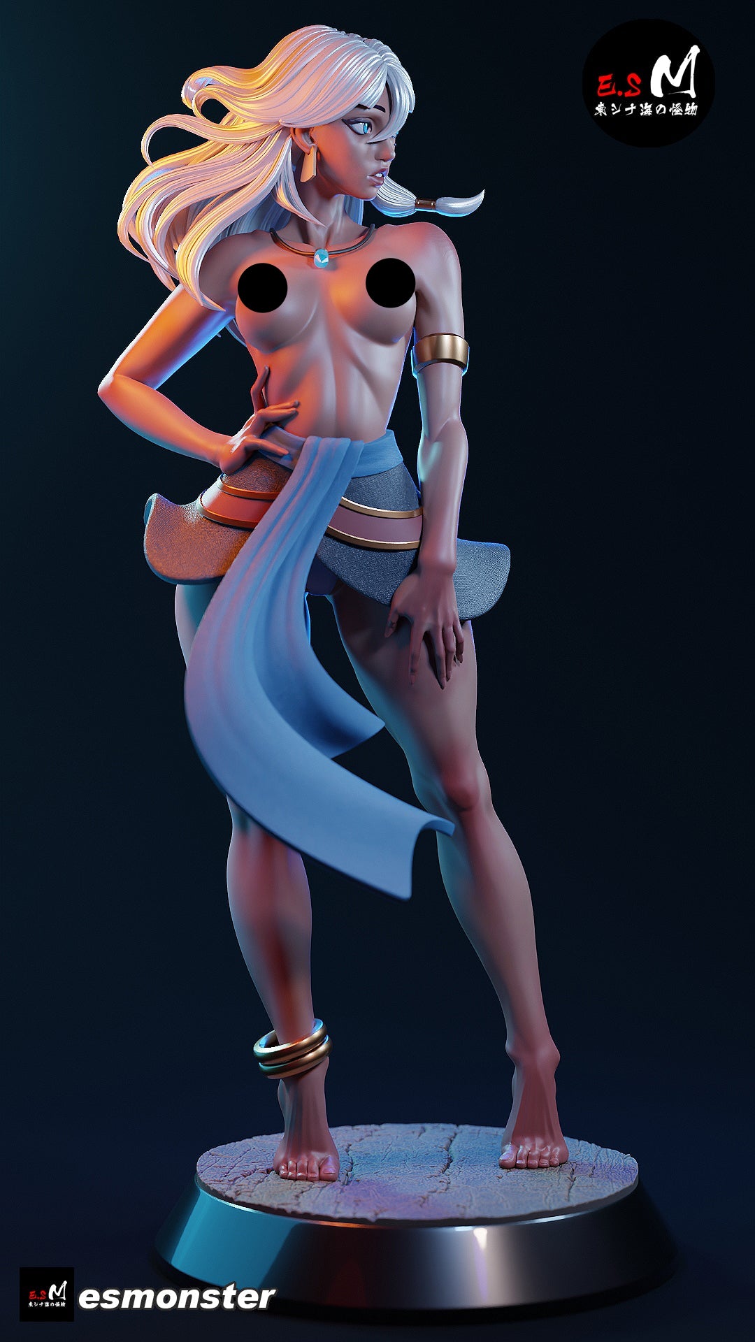 Lost Princess Adult Pinup 3D ABS Resin Model