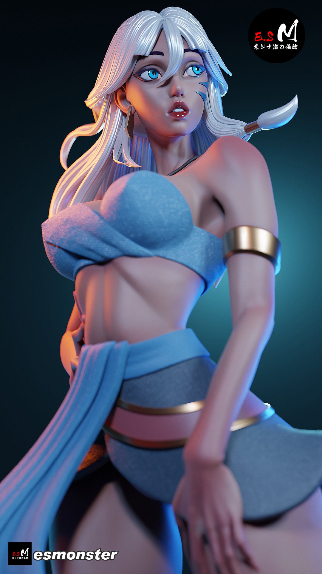 Lost Princess Adult Pinup 3D ABS Resin Model