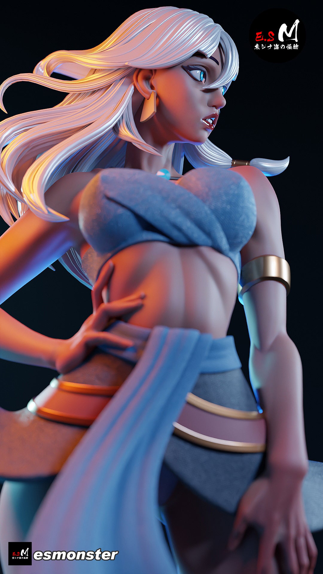 Lost Princess Adult Pinup 3D ABS Resin Model