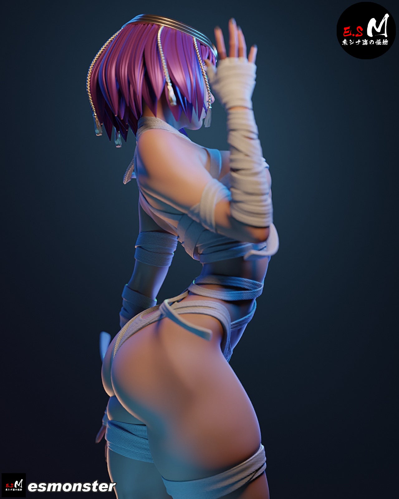 Egyptian Fighter Adult Pinup 3D Resin Model