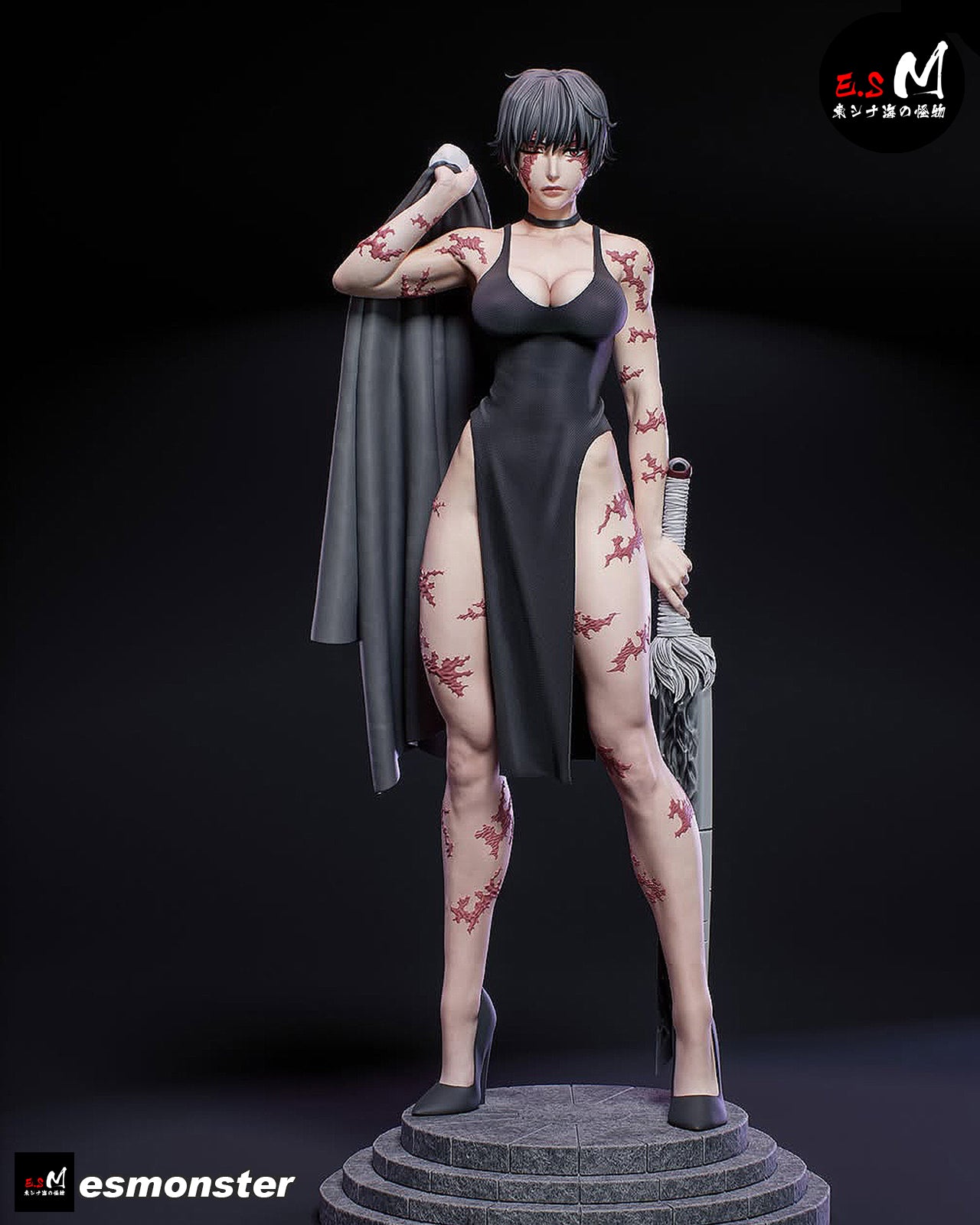 Sorceress Adult Pinup 3D Resin Model