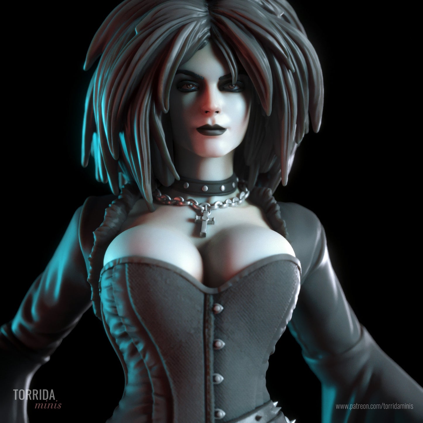 Goth Raven Adult 3D Resin Figurine Model Kit