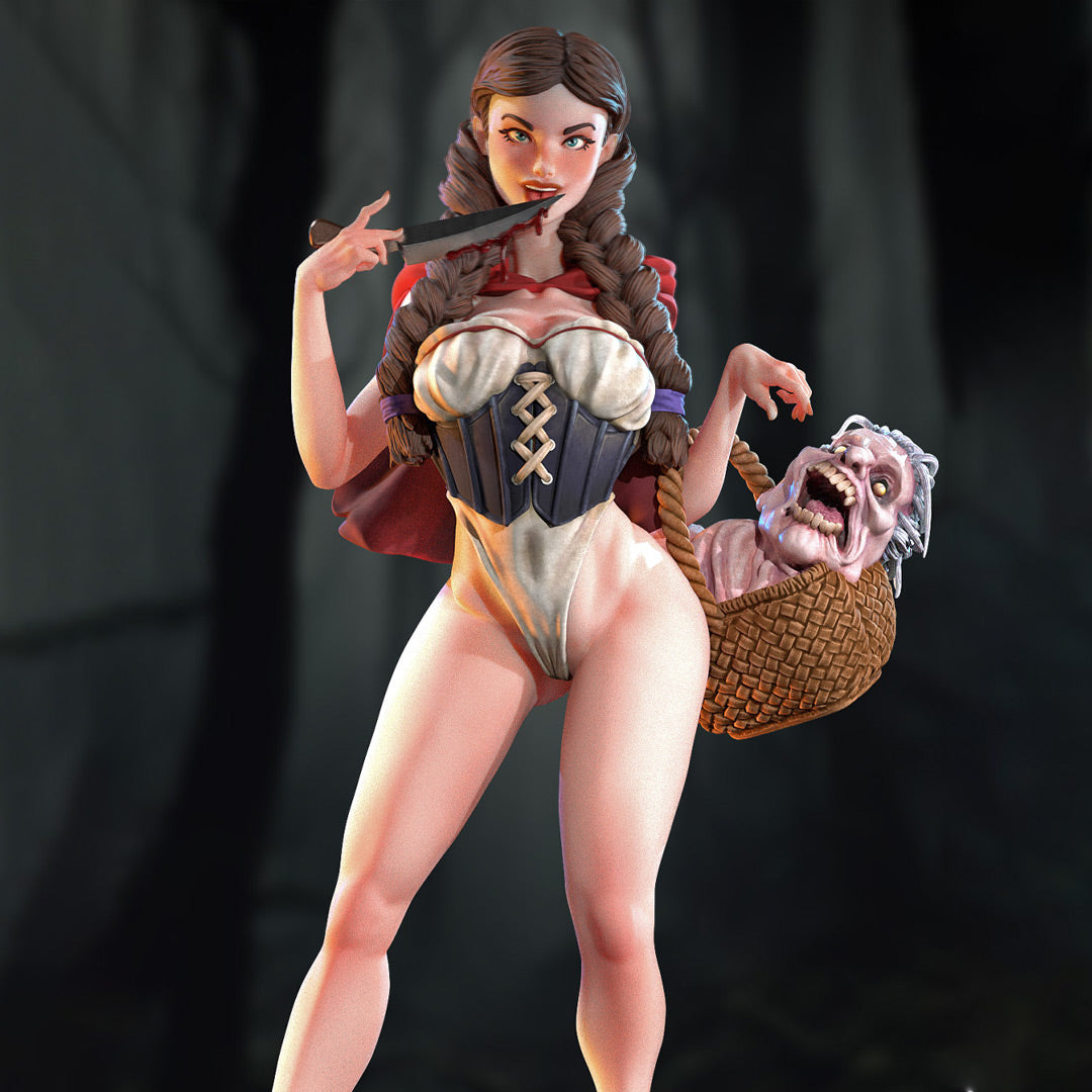 Red Riding Hood Pinup by SiryllArt Adult 3D ABS Resin Figurine Model Kit