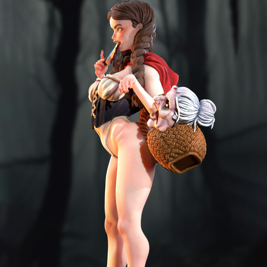 Red Riding Hood Pinup by SiryllArt Adult 3D ABS Resin Figurine Model Kit