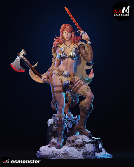Barbarian Warrior Adult Pinup 3D Resin Model