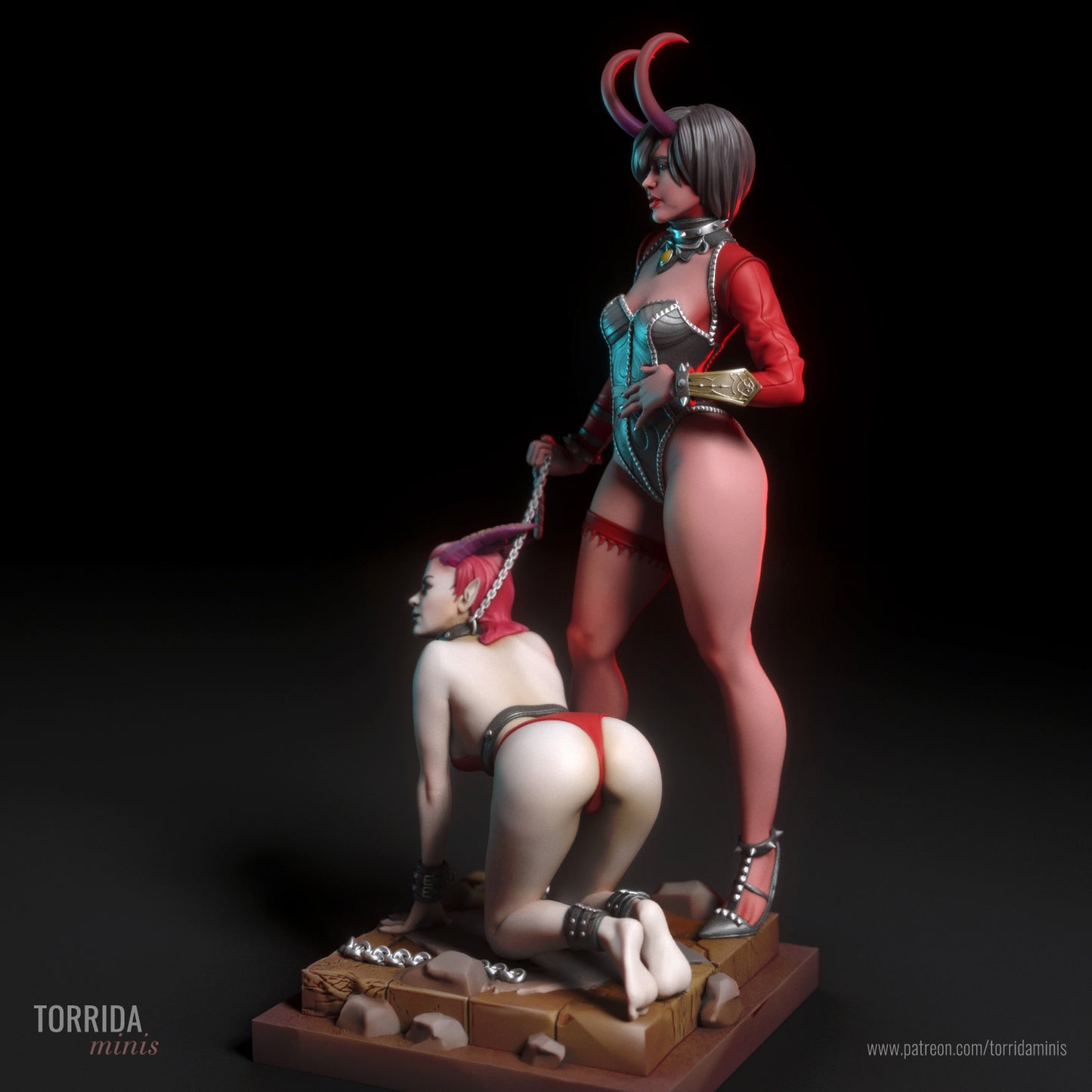 Succubus Rhoda Pinup 3d Resin Model