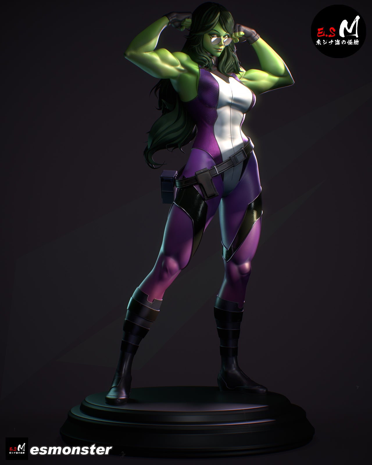 Lawyer Hero Pinup 3D Resin Model