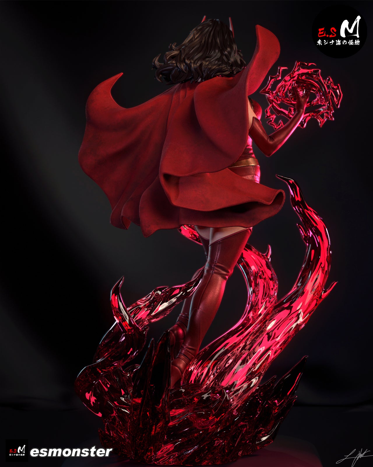 Witch Warrior Adult Pinup 3D Resin Model