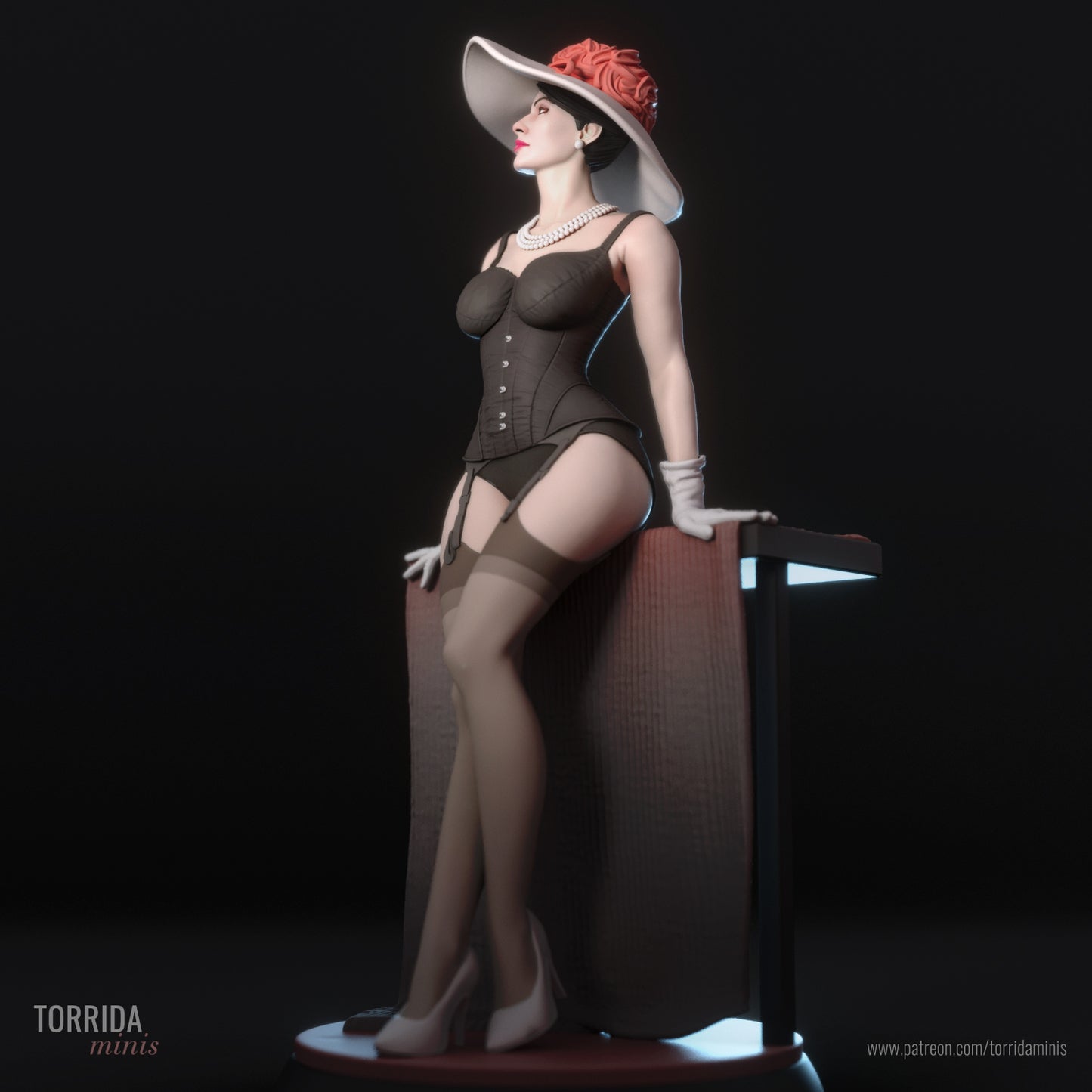 Golden Age Starlet Pinup Adult 3D Resin Figurine Model Kit