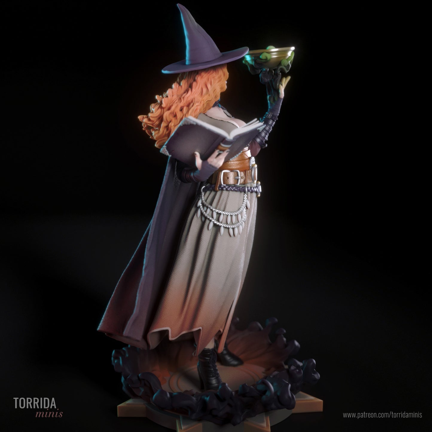 Dungeon Wizard Pinup 3D Resin Model