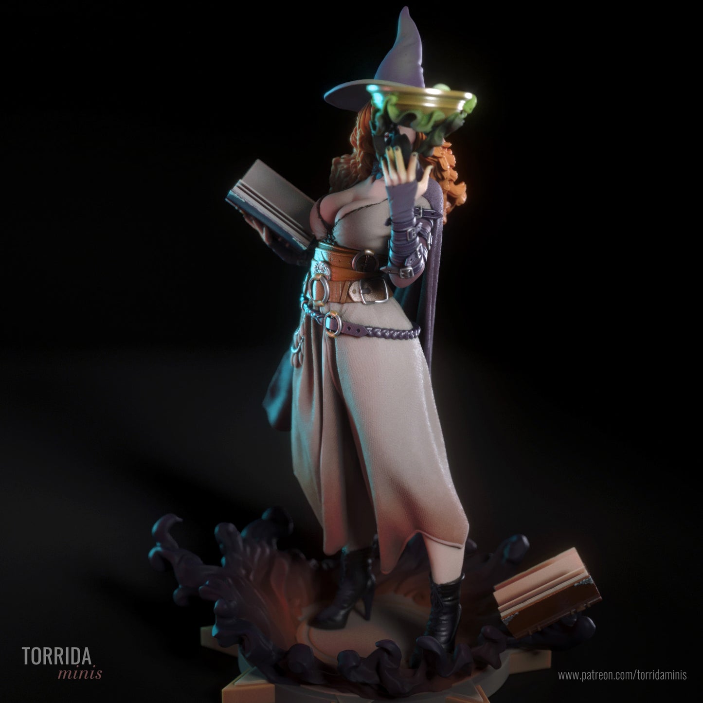 Dungeon Wizard Pinup 3D Resin Model