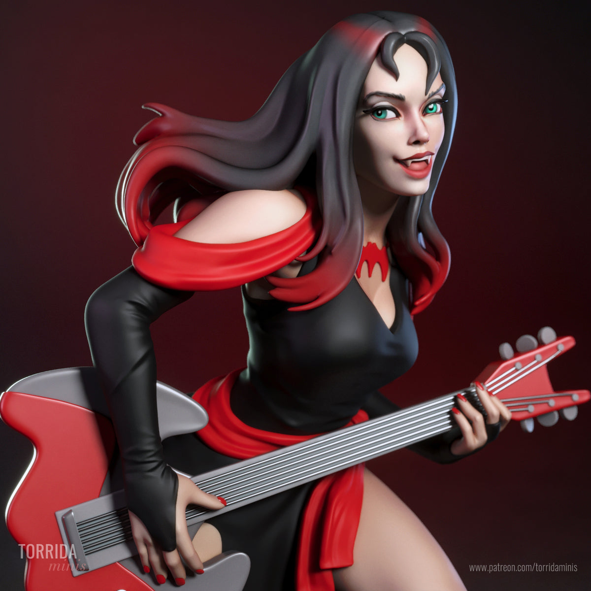 Lead Singer Pinup Adult 3D ABS Resin Figurine Model Kit