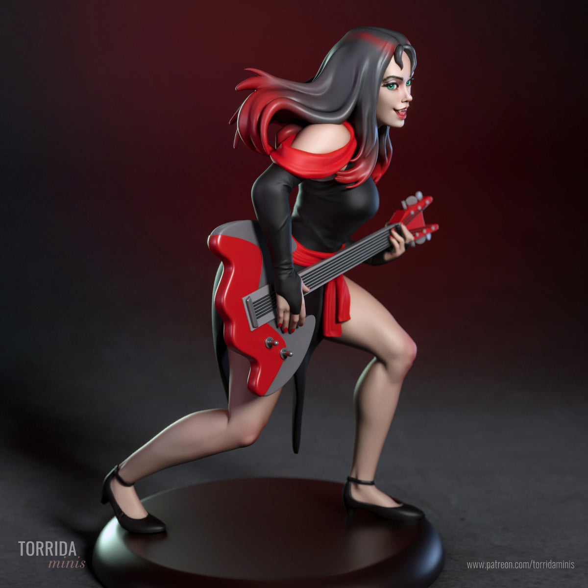 Lead Singer Pinup Adult 3D ABS Resin Figurine Model Kit