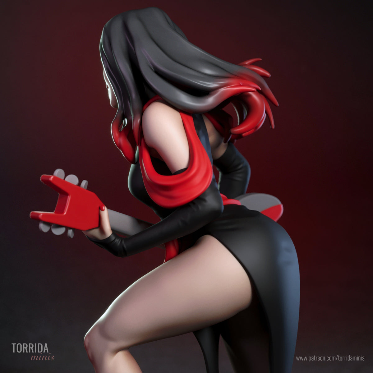 Lead Singer Pinup Adult 3D ABS Resin Figurine Model Kit