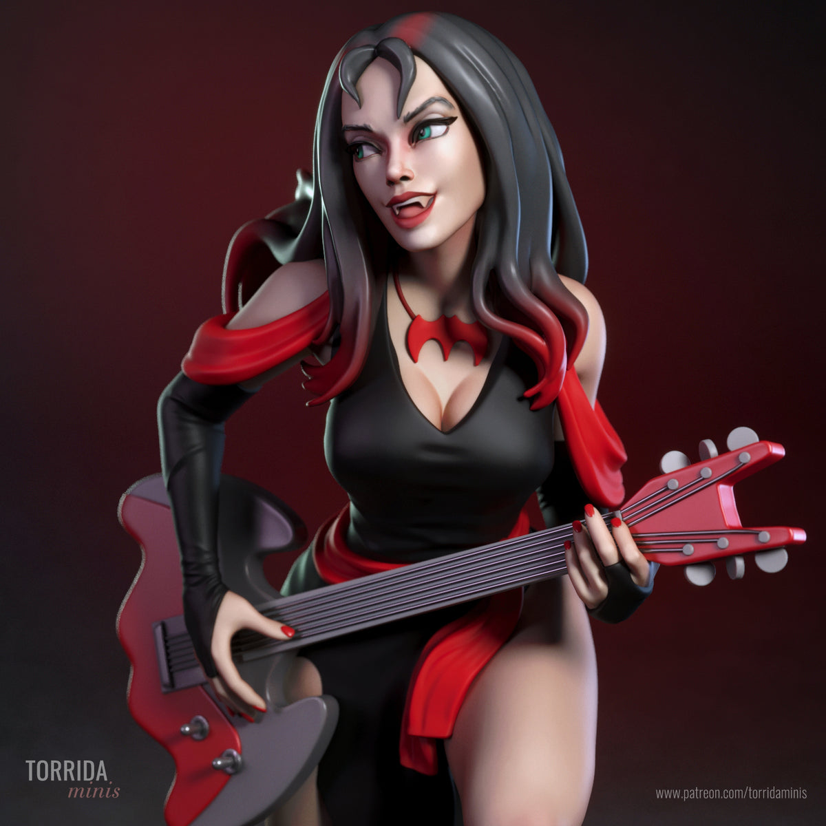 Lead Singer Pinup Adult 3D ABS Resin Figurine Model Kit