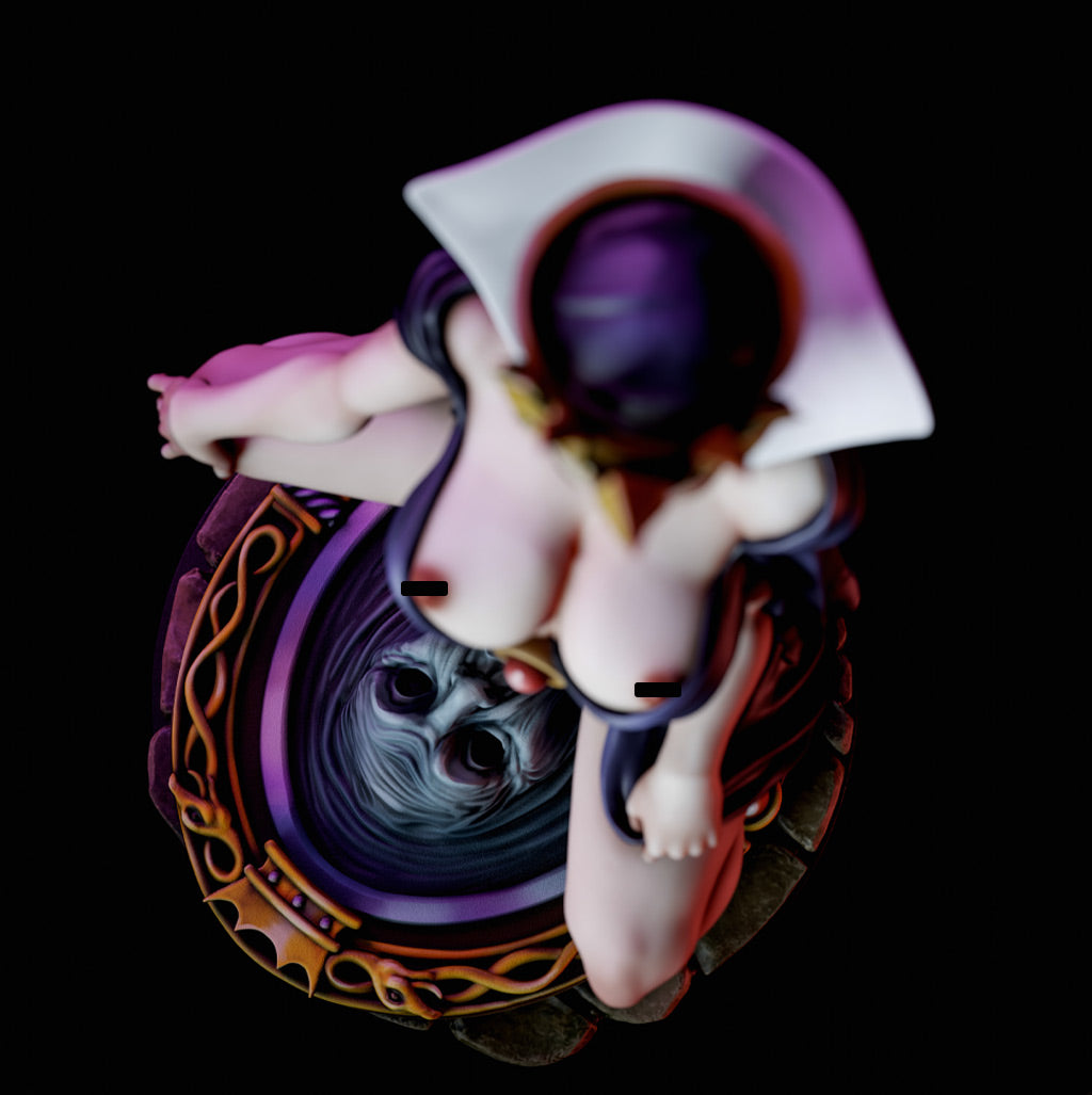 Evil Witch Pinup by SiryllArt Adult 3D ABS Resin Figurine Model Kit