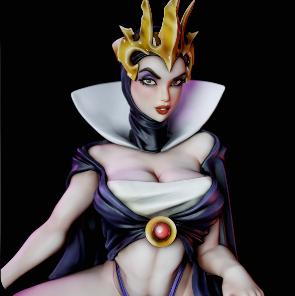 Evil Witch Pinup by SiryllArt Adult 3D ABS Resin Figurine Model Kit