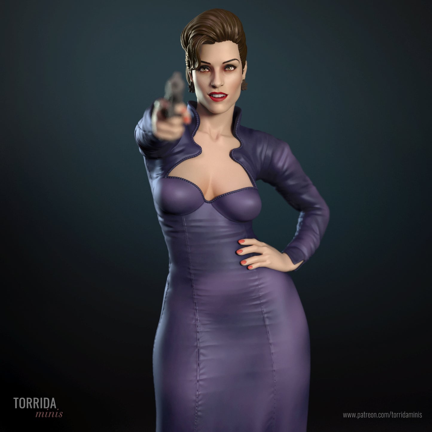 70s Spy Pinup Adult 3D Resin Figurine Model Kit