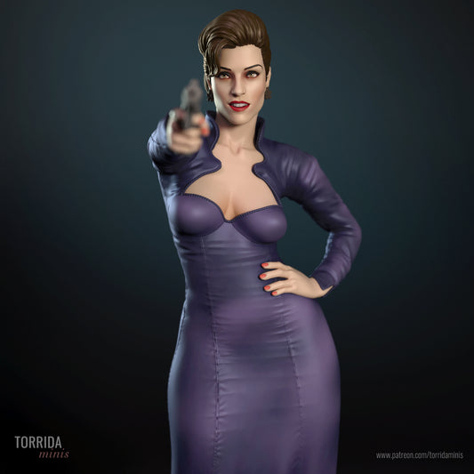 70s Spy Pinup Adult 3D Resin Figurine Model Kit