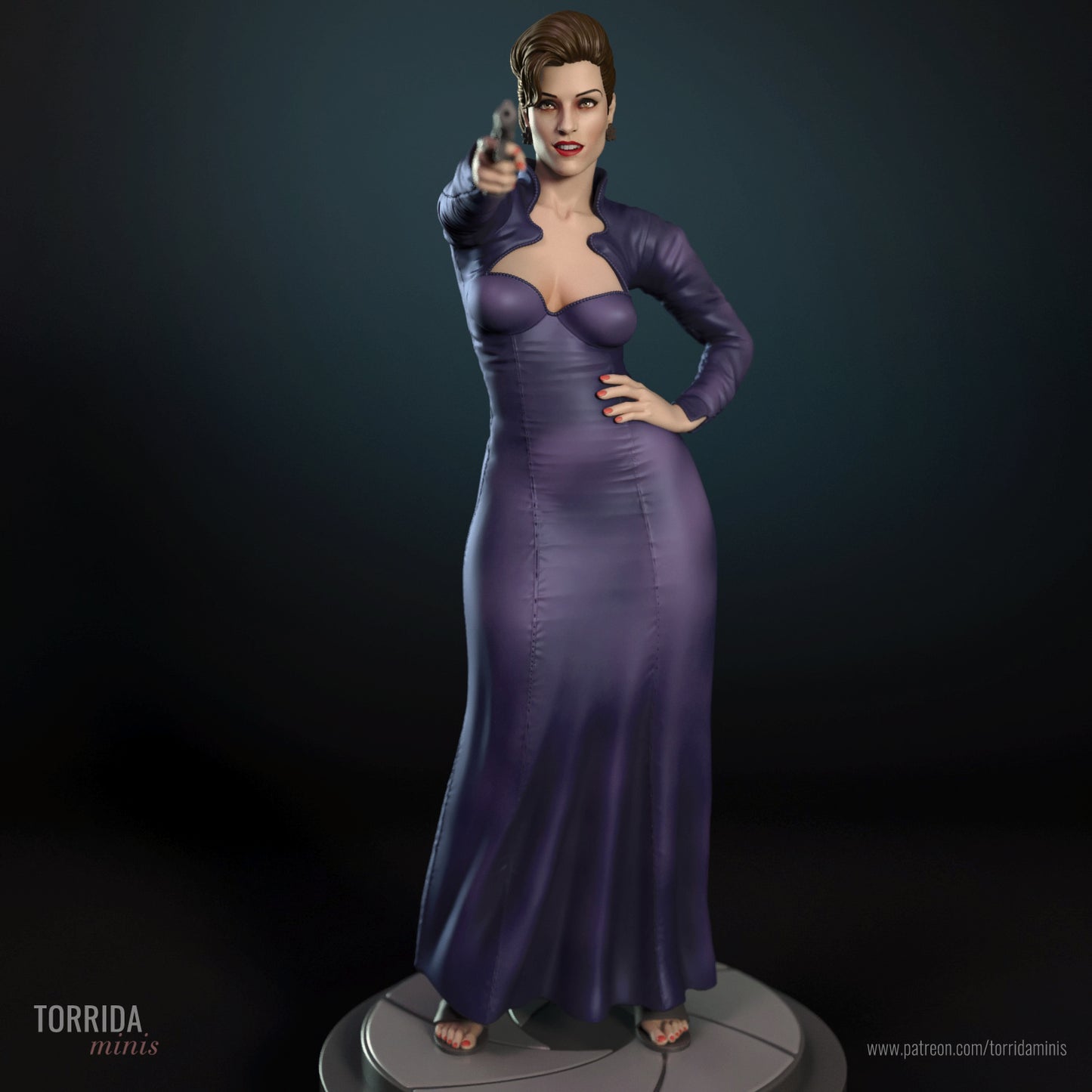 70s Spy Pinup Adult 3D Resin Figurine Model Kit