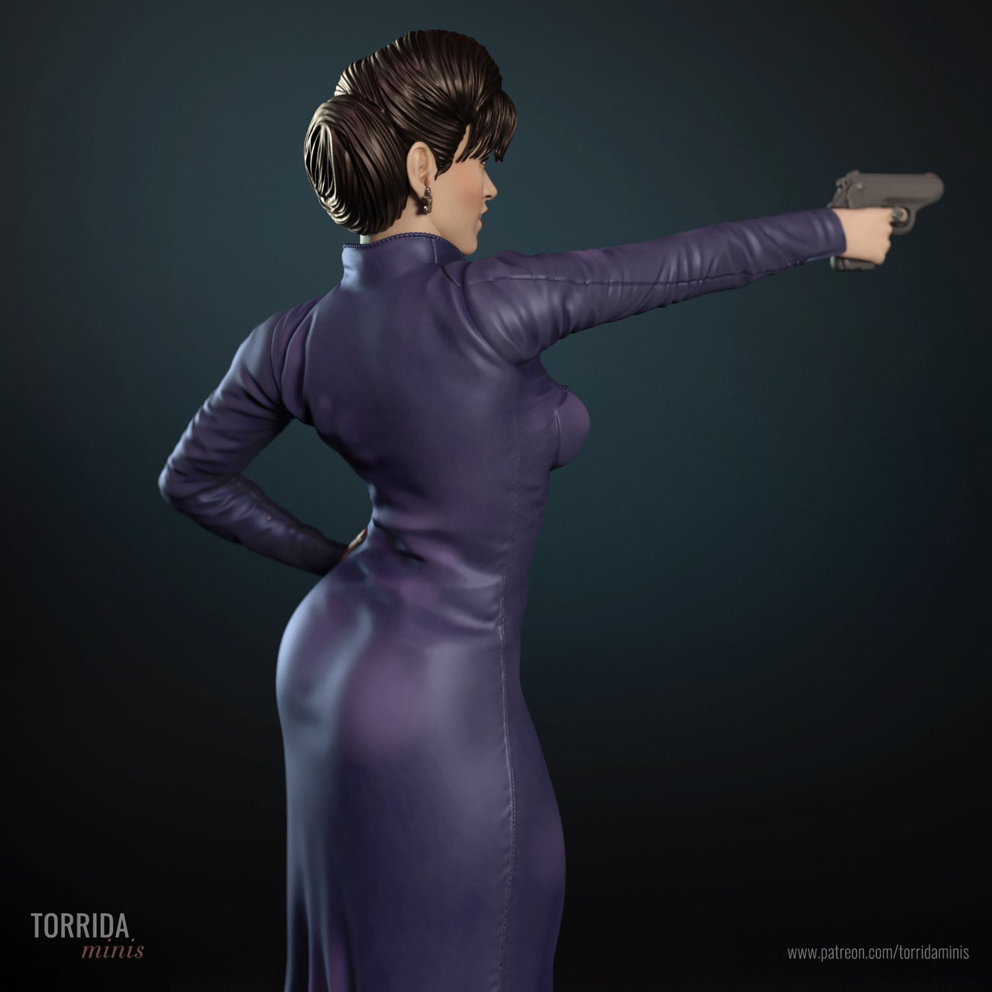 70s Spy Pinup Adult 3D Resin Figurine Model Kit
