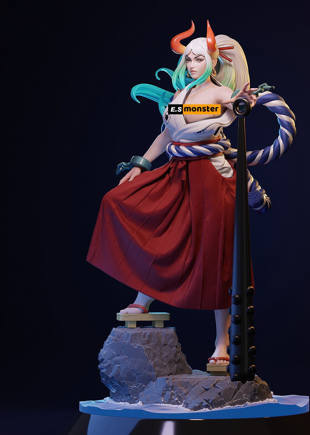 Oni Princess Pinup 3D Resin Model