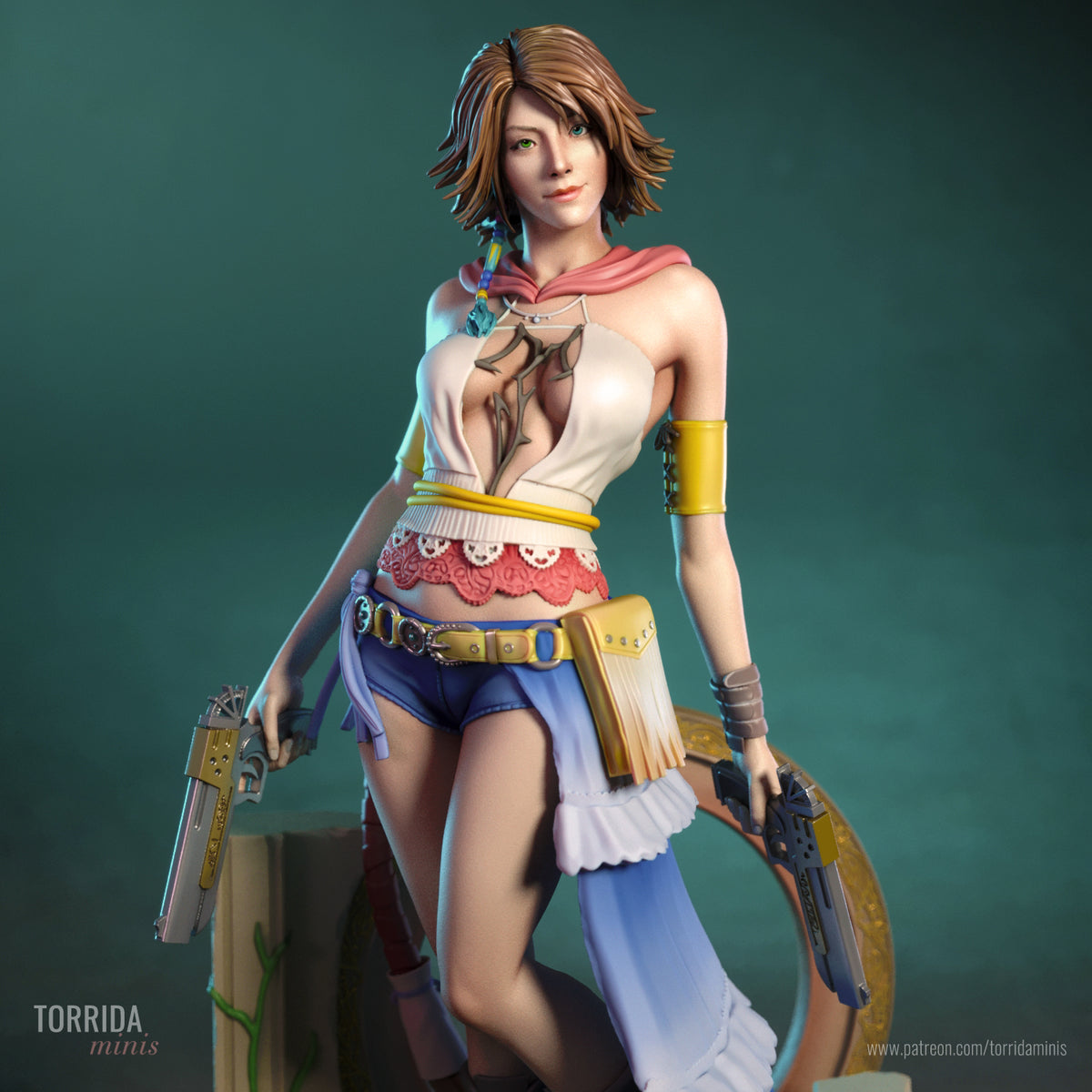Pop Singer Sorceress Pinup Adult 3D ABS Resin Figurine Model Kit