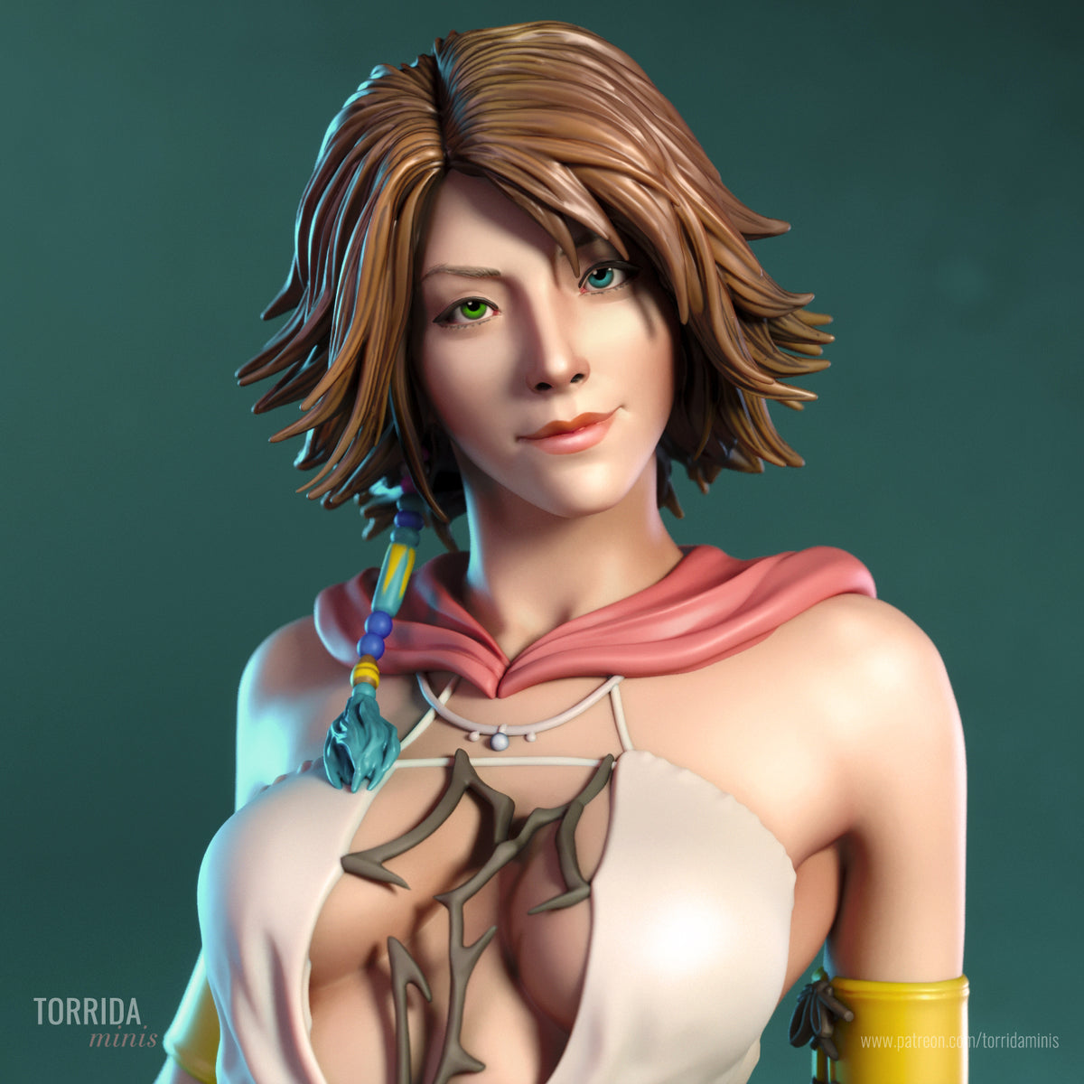 Pop Singer Sorceress Pinup Adult 3D ABS Resin Figurine Model Kit