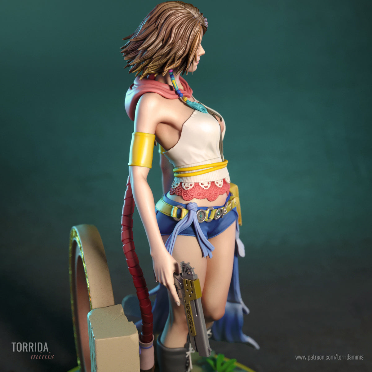 Pop Singer Sorceress Pinup Adult 3D ABS Resin Figurine Model Kit