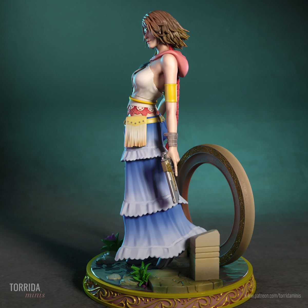 Pop Singer Sorceress Pinup Adult 3D ABS Resin Figurine Model Kit