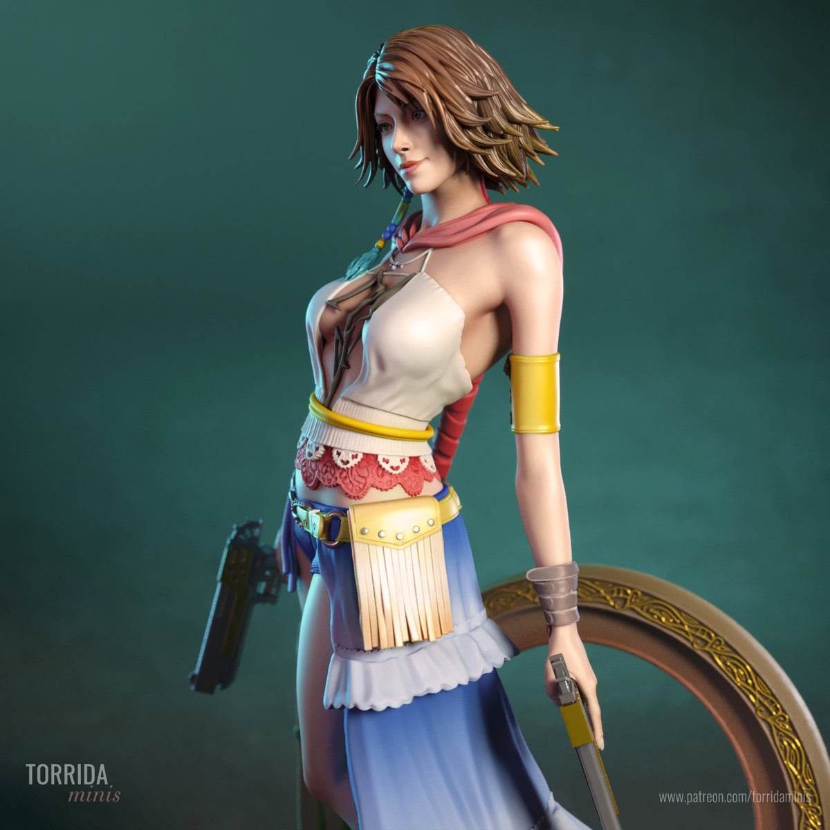 Pop Singer Sorceress Pinup Adult 3D ABS Resin Figurine Model Kit
