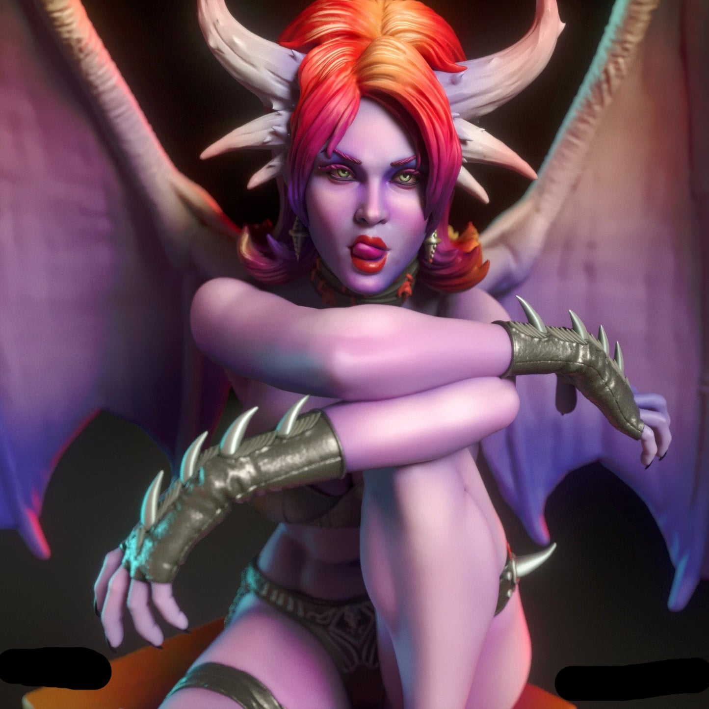 Demoness Zissa Adult Pinup 3D Resin Figurine Model