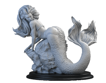 Ariel Pinup by SiryllArt Adult 3D ABS Resin Figurine Model Kit