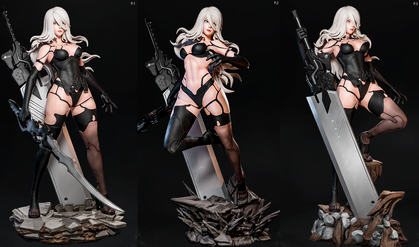 Android A Warrior Adult Pinup 3D Resin Model