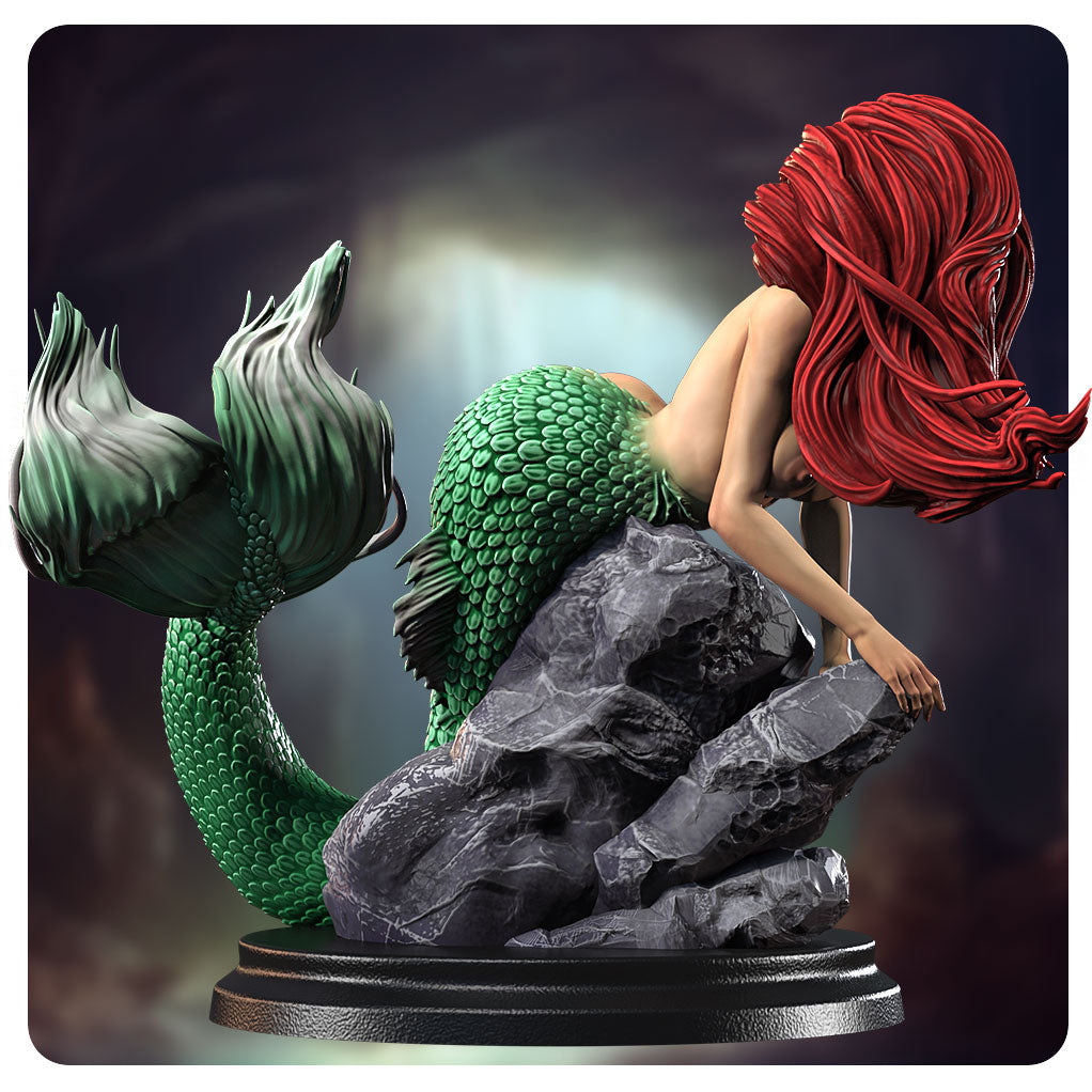 Ariel Pinup by SiryllArt Adult 3D ABS Resin Figurine Model Kit
