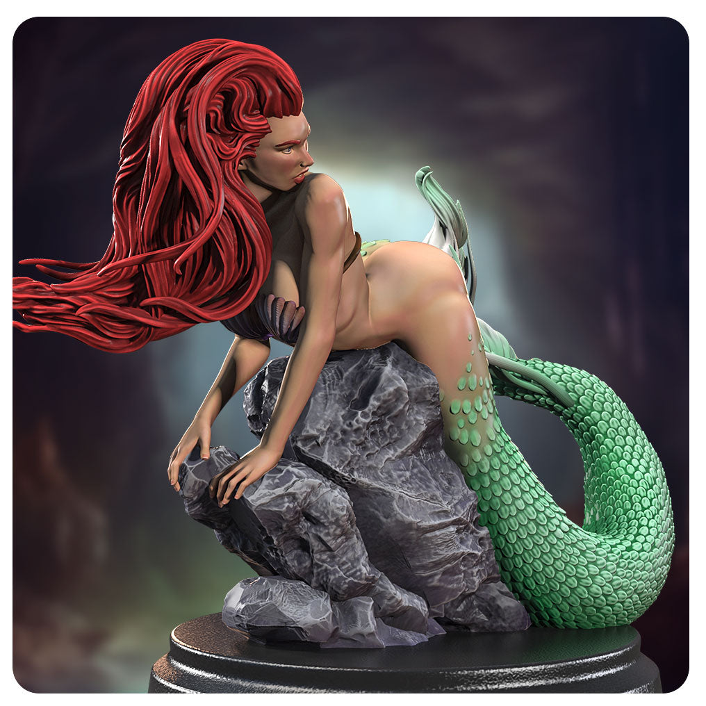 Ariel Pinup by SiryllArt Adult 3D ABS Resin Figurine Model Kit