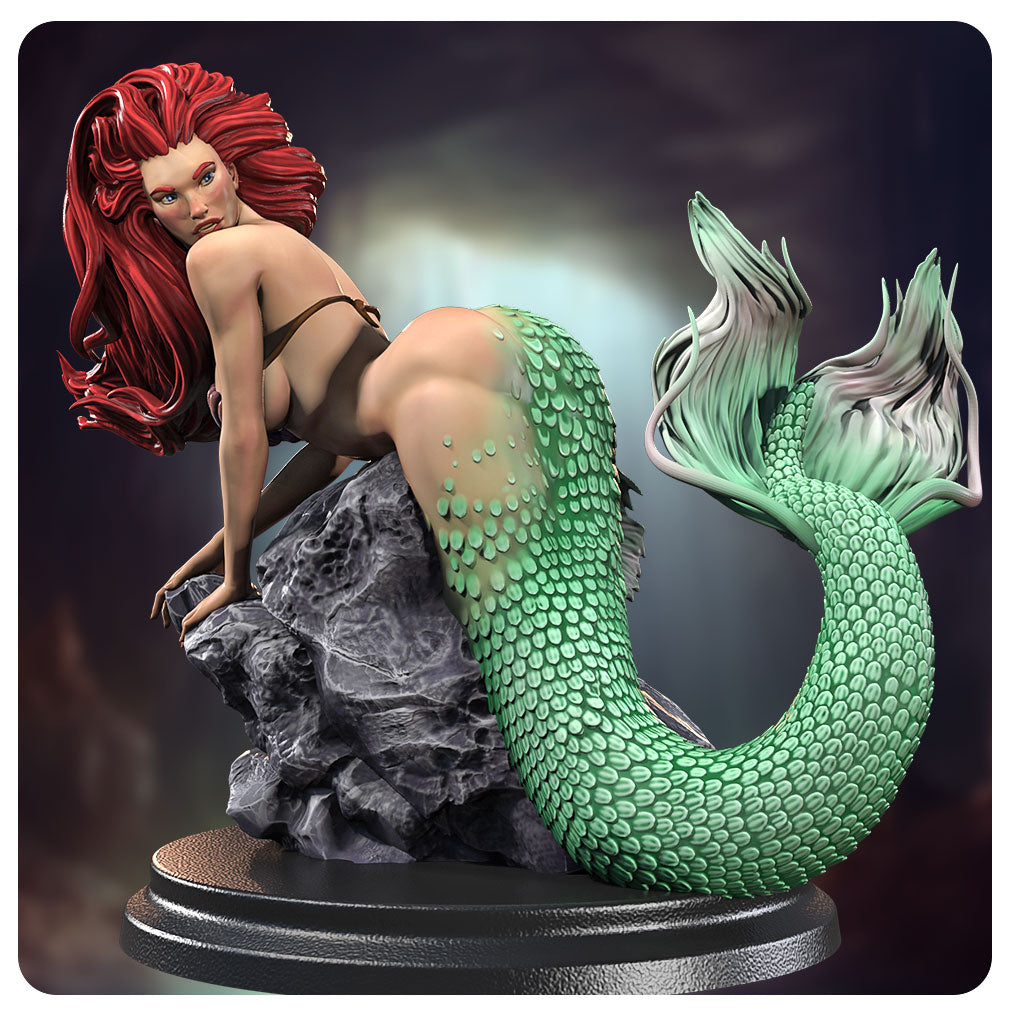 Ariel Pinup by SiryllArt Adult 3D ABS Resin Figurine Model Kit