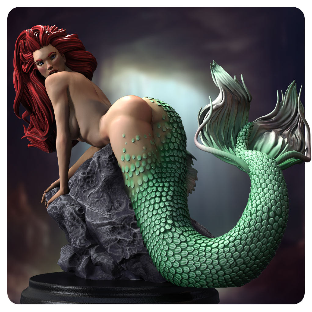 Ariel Pinup by SiryllArt Adult 3D ABS Resin Figurine Model Kit