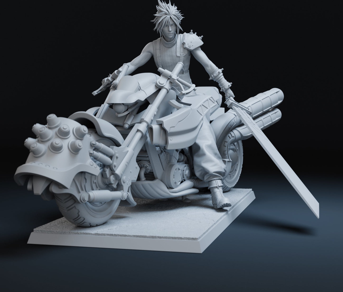 Ex Soldier On Bike 3D Resin Model kit