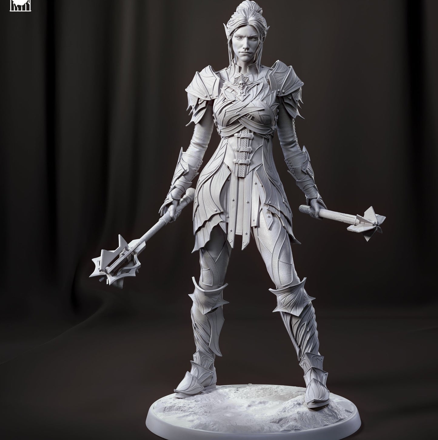 Dark Elf Paladin 3D Resin Model kit