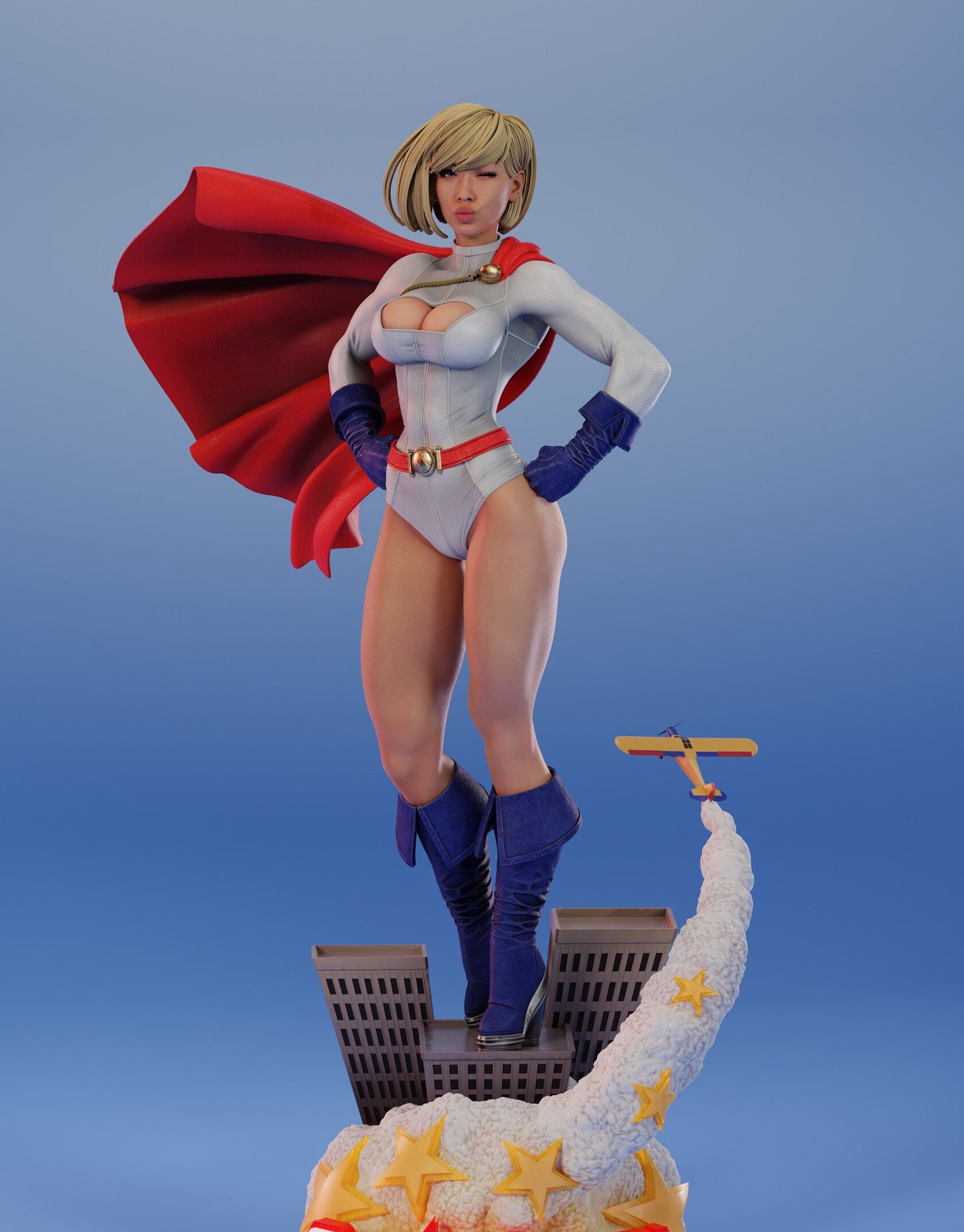 Alt Cousin Hero Adult Pinup 3D Resin Model