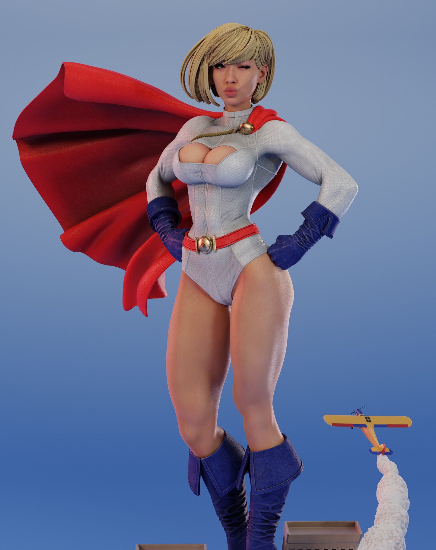 Alt Cousin Hero Adult Pinup 3D Resin Model