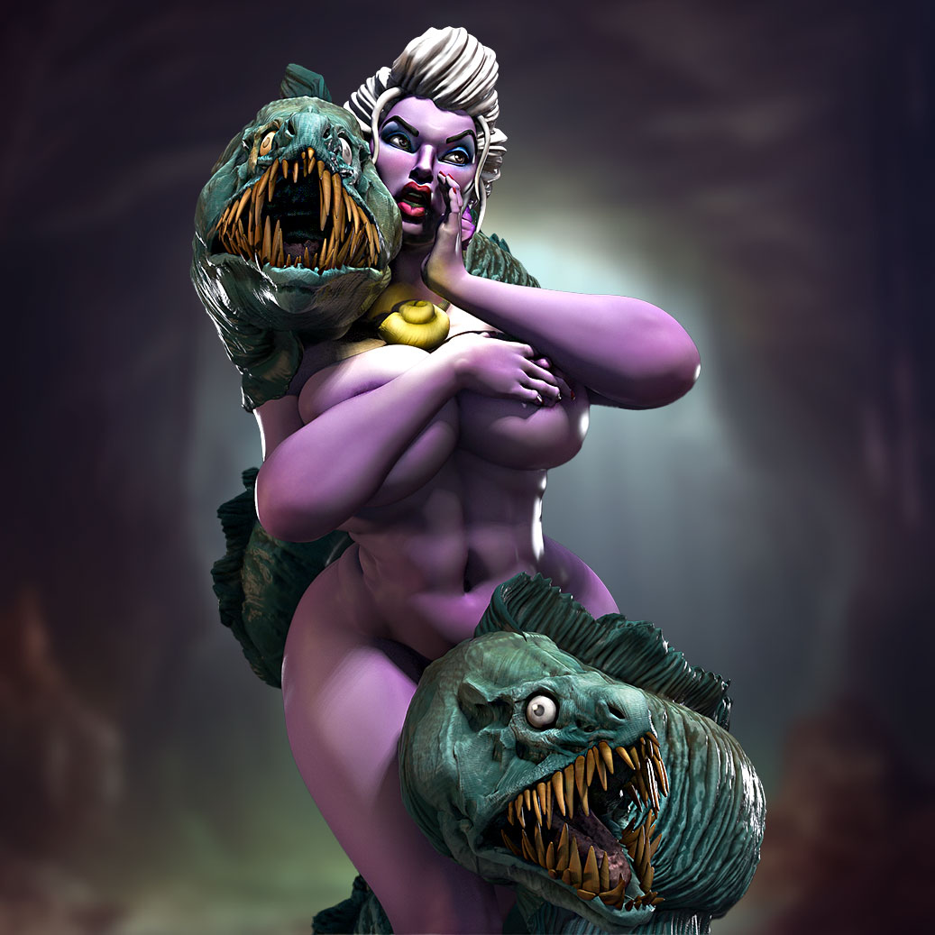 Sea Queen Pinup by SiryllArt Adult 3D ABS Resin Figurine Model Kit
