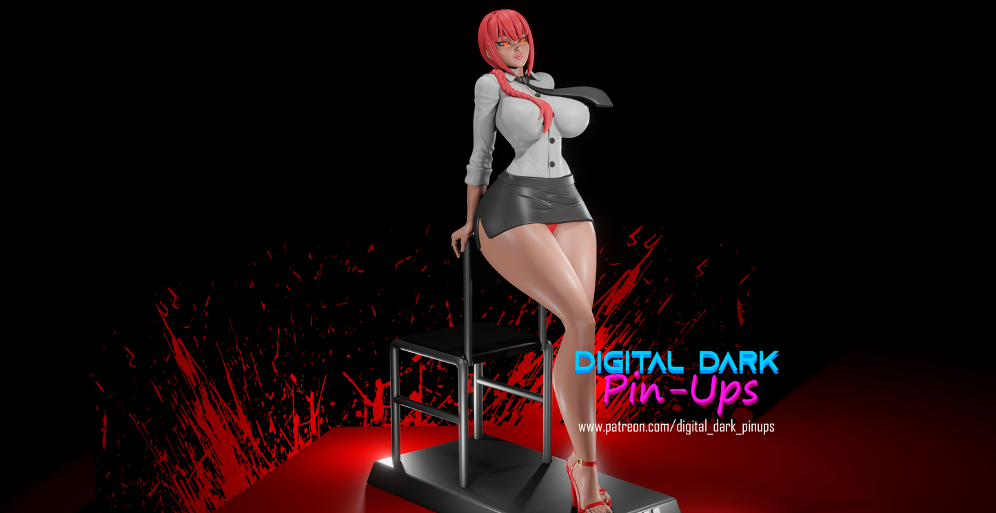 Devil Girl Pinup 3D Resin Figurine Model Kit