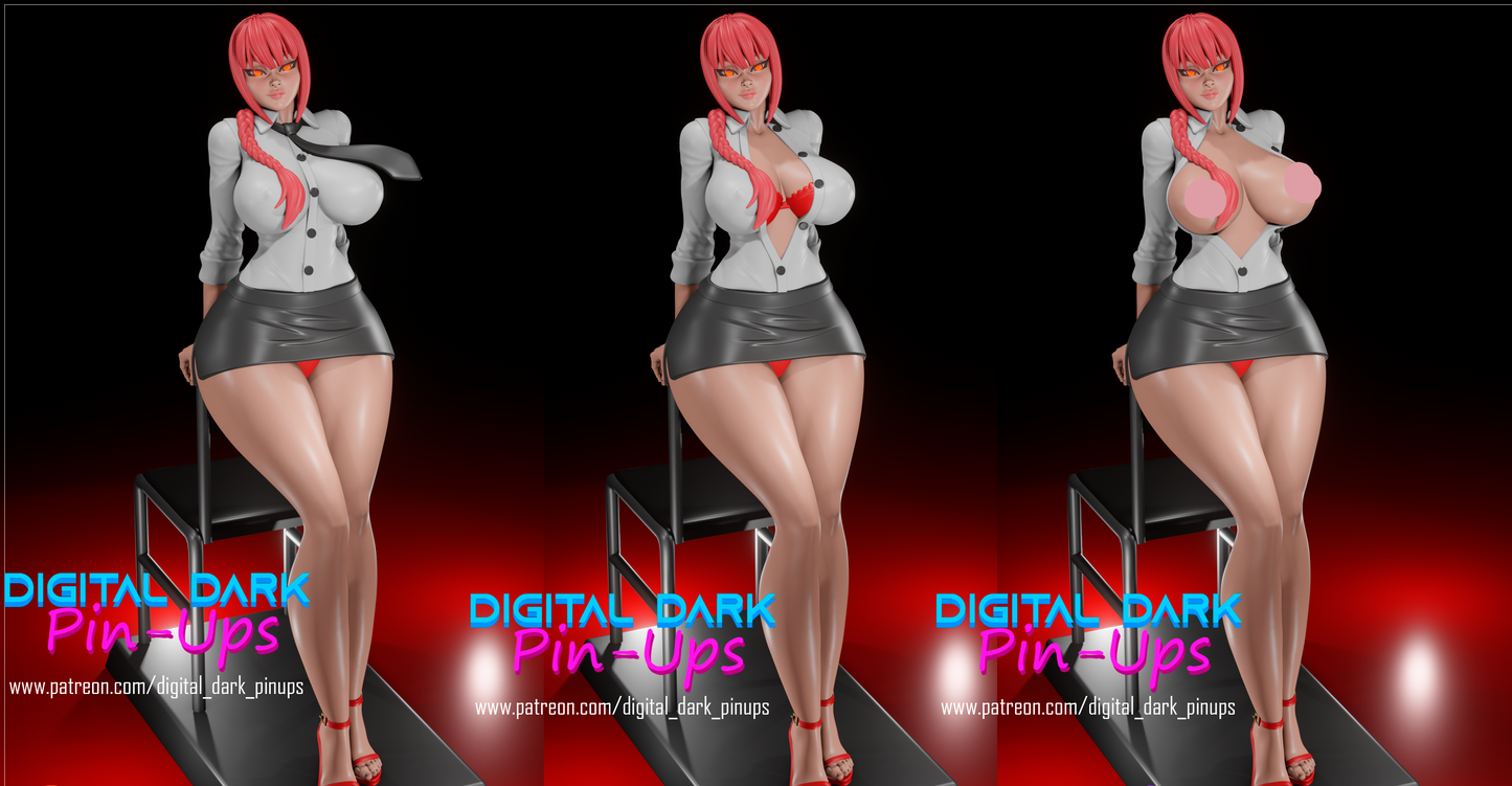 Devil Girl Pinup 3D Resin Figurine Model Kit