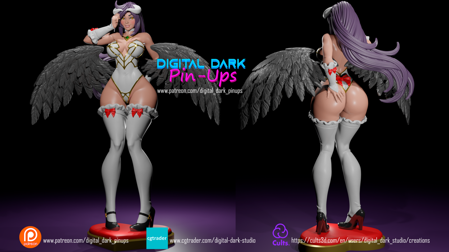 Succubus Lord Pinup 3D Resin Figurine Adult Collectable.