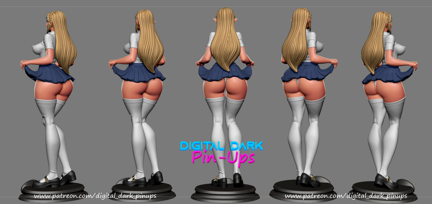 Highborn Princess Pinup 3D Resin Figurine Model Kit